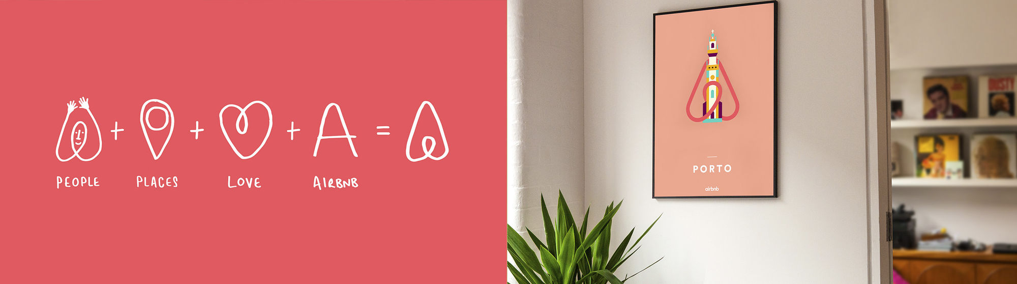 Evoluzione logo Airbnb