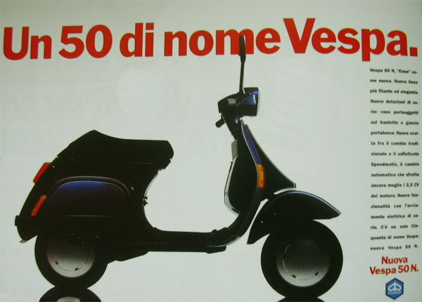 Pubblicità Vespa anni ‘90