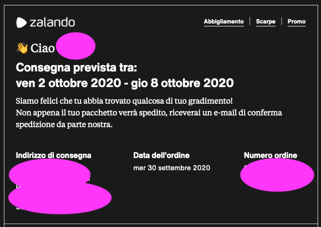 Email marketing zalando