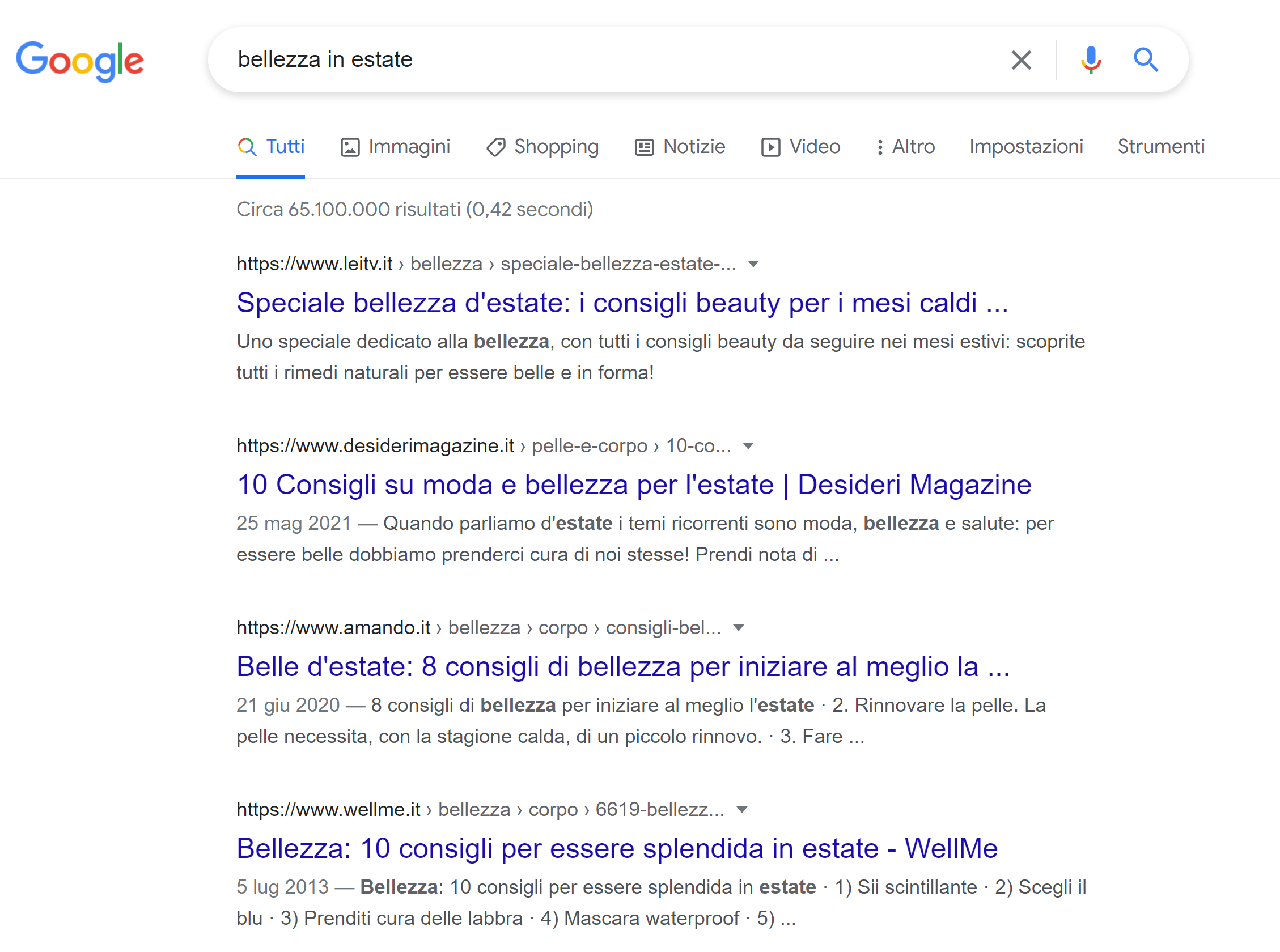 ricerche google