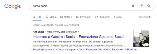 Rete di ricerca Google ADS